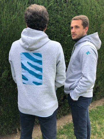 Sudadera con capucha Clouté gris