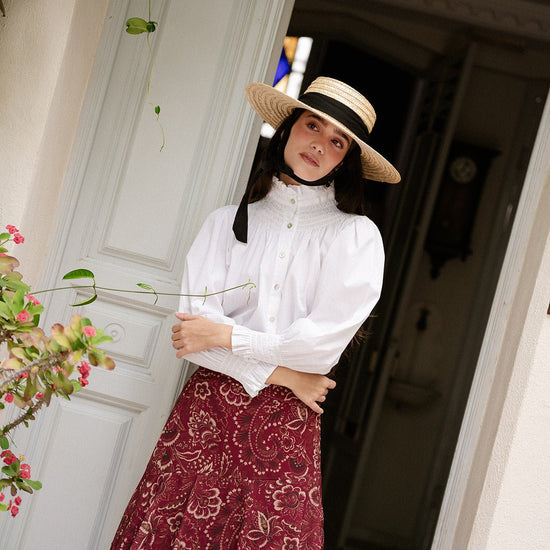 Camisa Blanca Frunce - Clouté