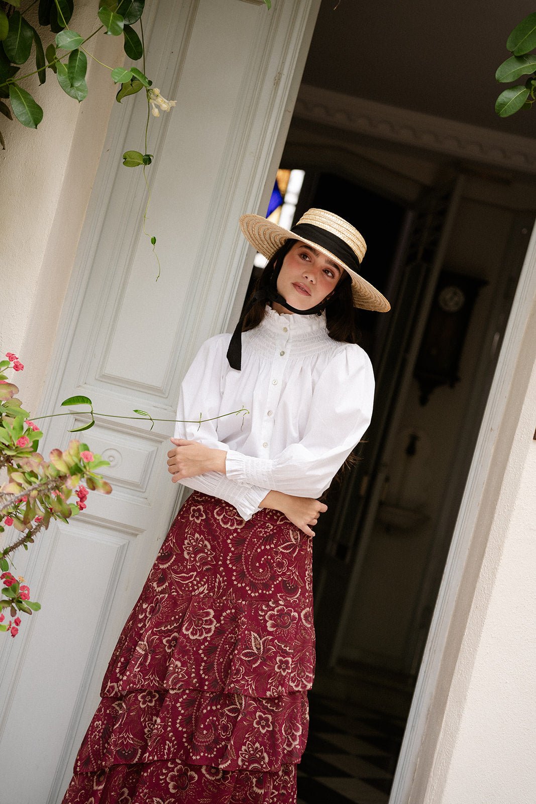 Camisa Blanca Frunce - Clouté