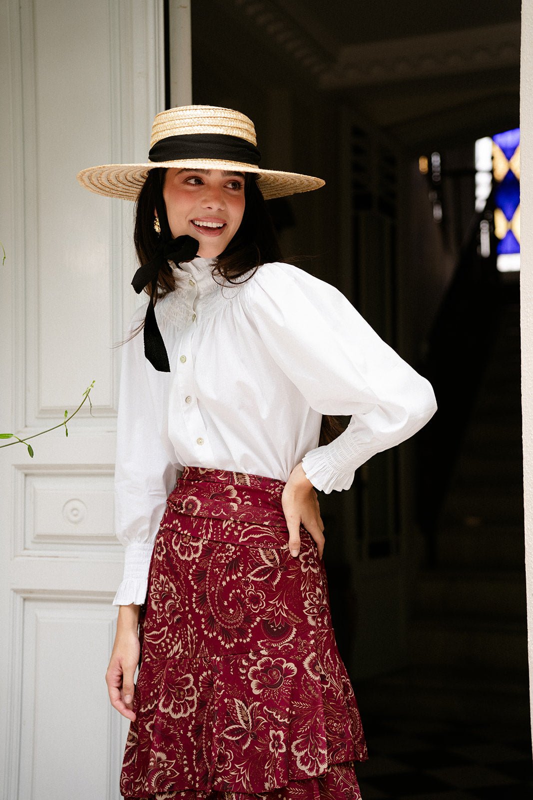 Camisa Blanca Frunce - Clouté