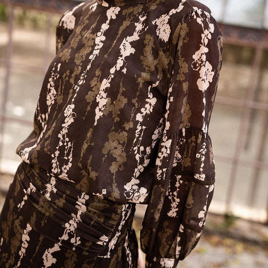 Camisa Columnata Chocolate - Clouté