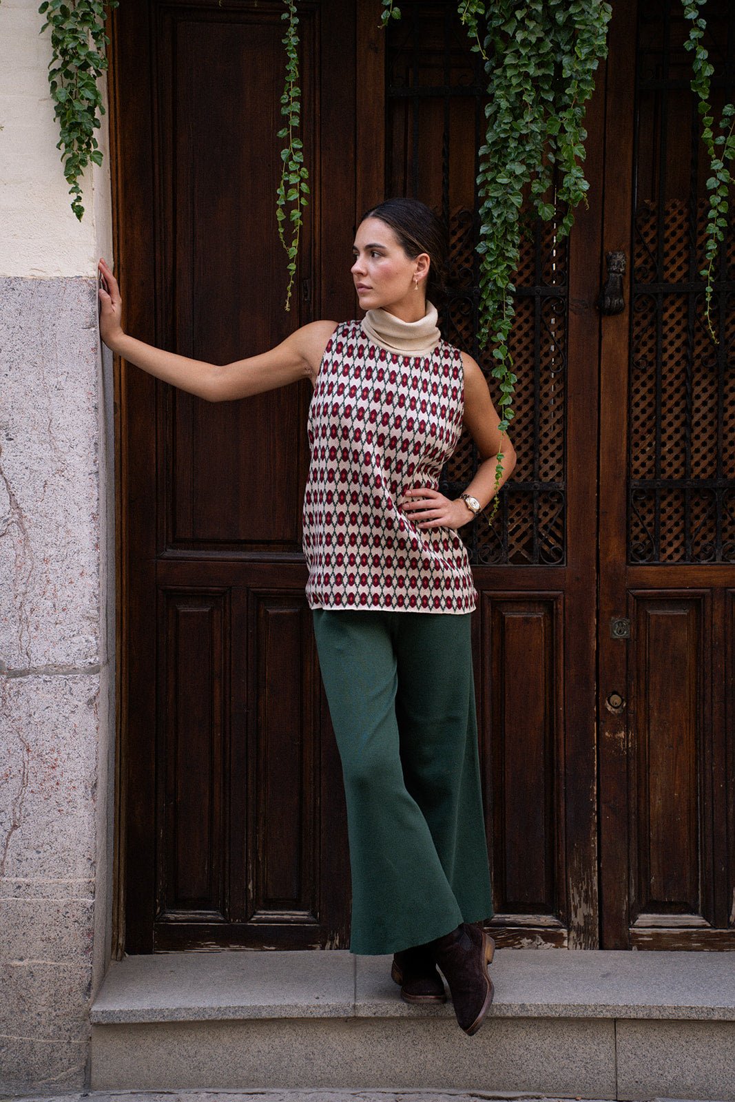 Pantalón Patios Verde - Clouté