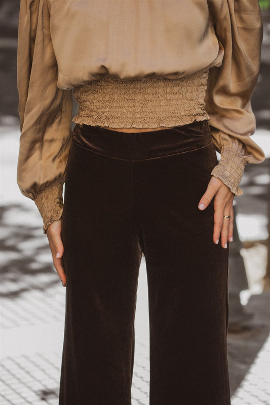 Pantalón Terciopelo Chocolate - Clouté