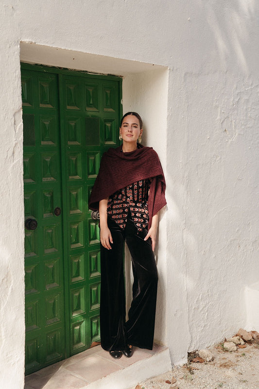Pantalón Terciopelo Negro - Clouté