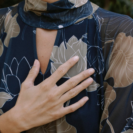 Vestido Arbusto Azul - Clouté