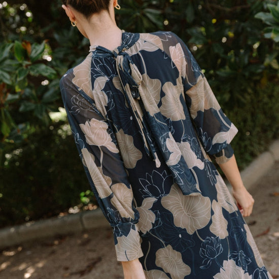 Vestido Arbusto Azul - Clouté