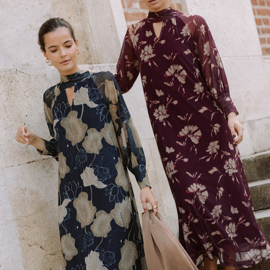 Vestido Arbusto Guinda - Clouté