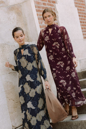 Vestido Arbusto Guinda - Clouté