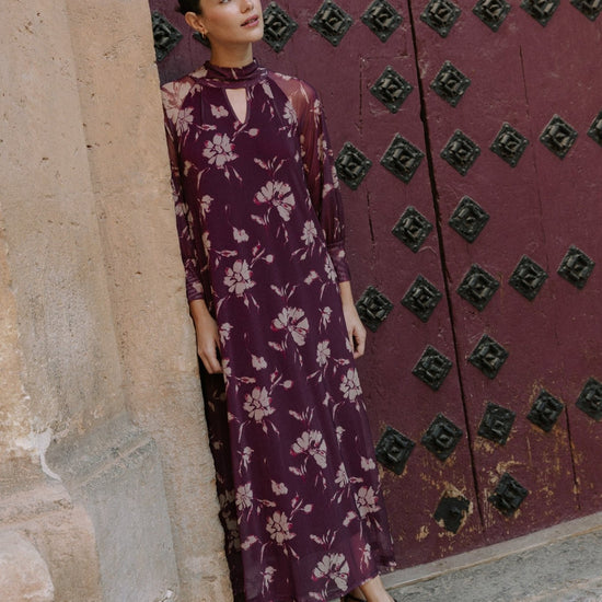 Vestido Arbusto Guinda - Clouté