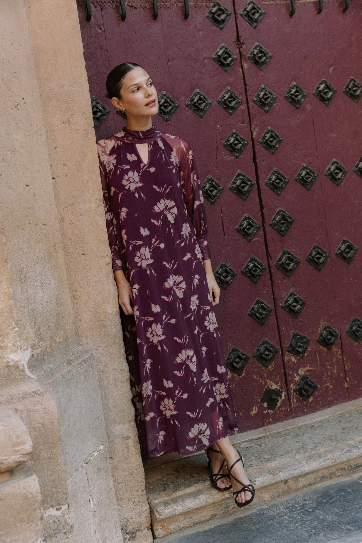 Vestido Arbusto Guinda - Clouté