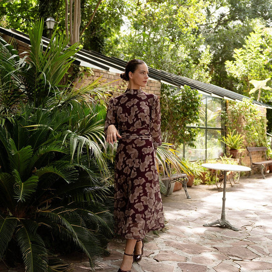 Vestido Azulejo Berenjena - Clouté