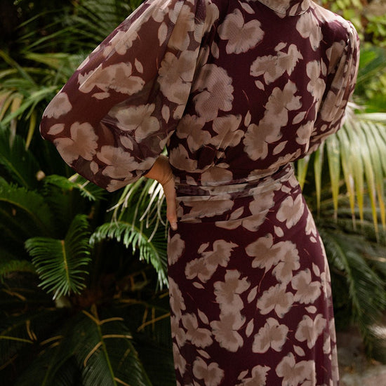 Vestido Azulejo Berenjena - Clouté