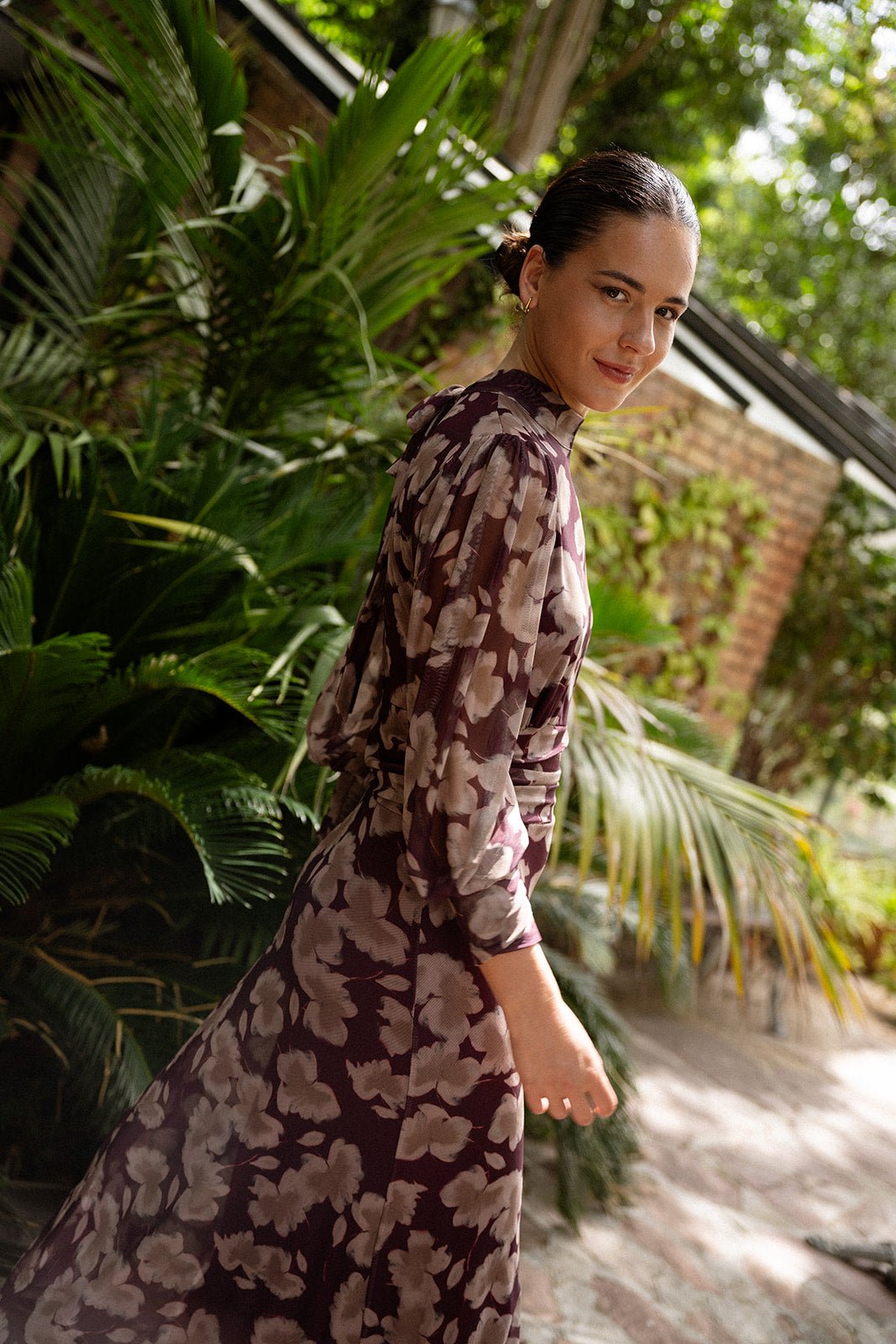 Vestido Azulejo Berenjena - Clouté