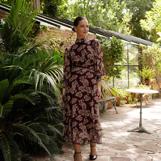 Vestido Azulejo Berenjena - Clouté