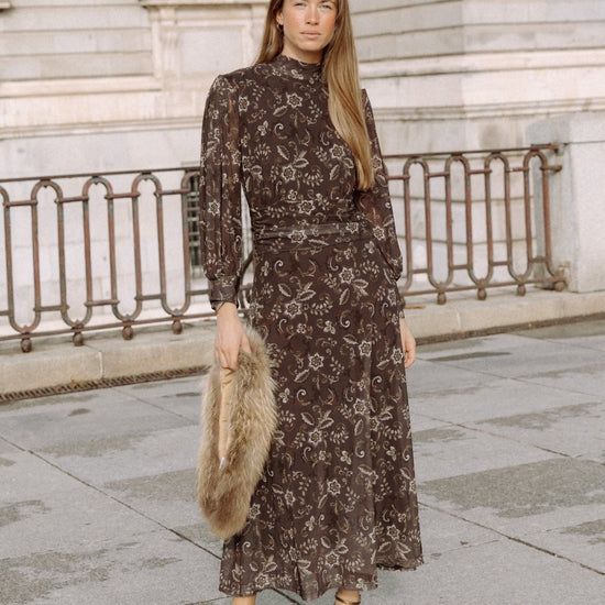 Vestido Azulejo Marrón - Clouté