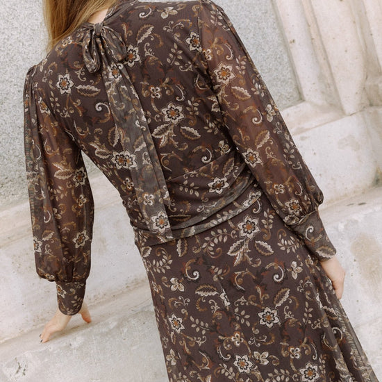 Vestido Azulejo Marrón - Clouté