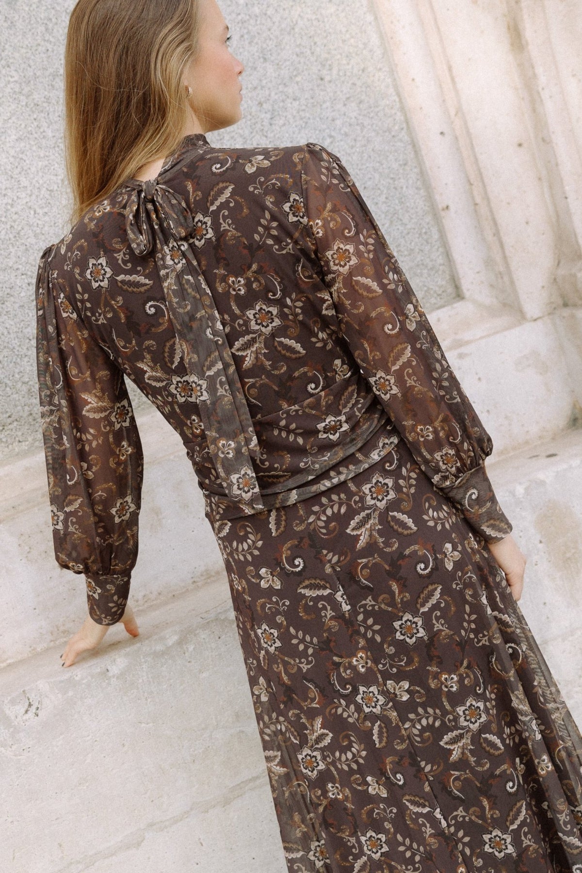 Vestido Azulejo Marrón - Clouté
