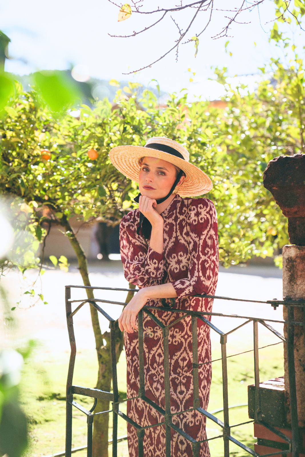 Vestido Oda Berenjena - Clouté