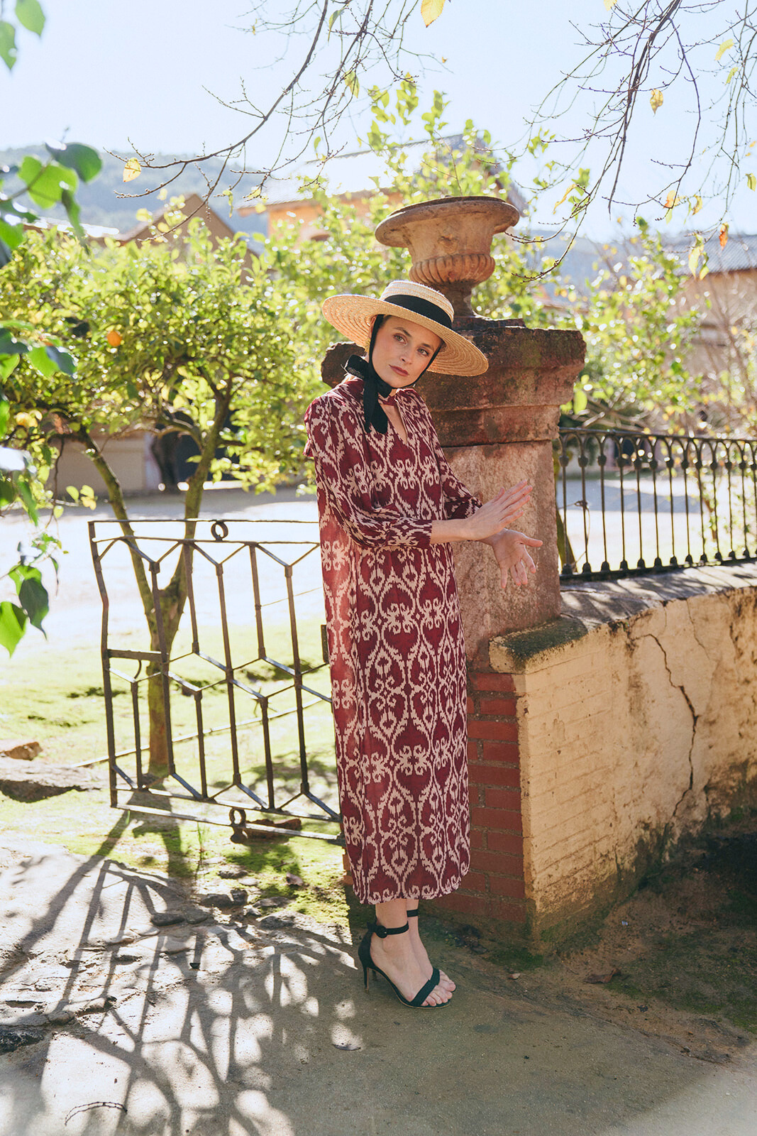 Vestido Oda Berenjena - Clouté