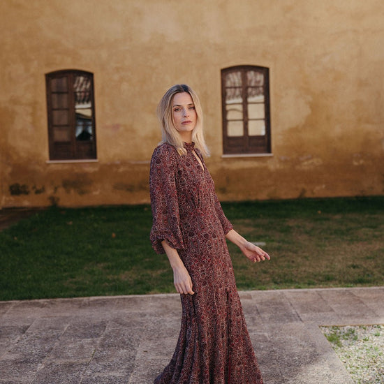 Vestido Soneto Berenjena - Clouté